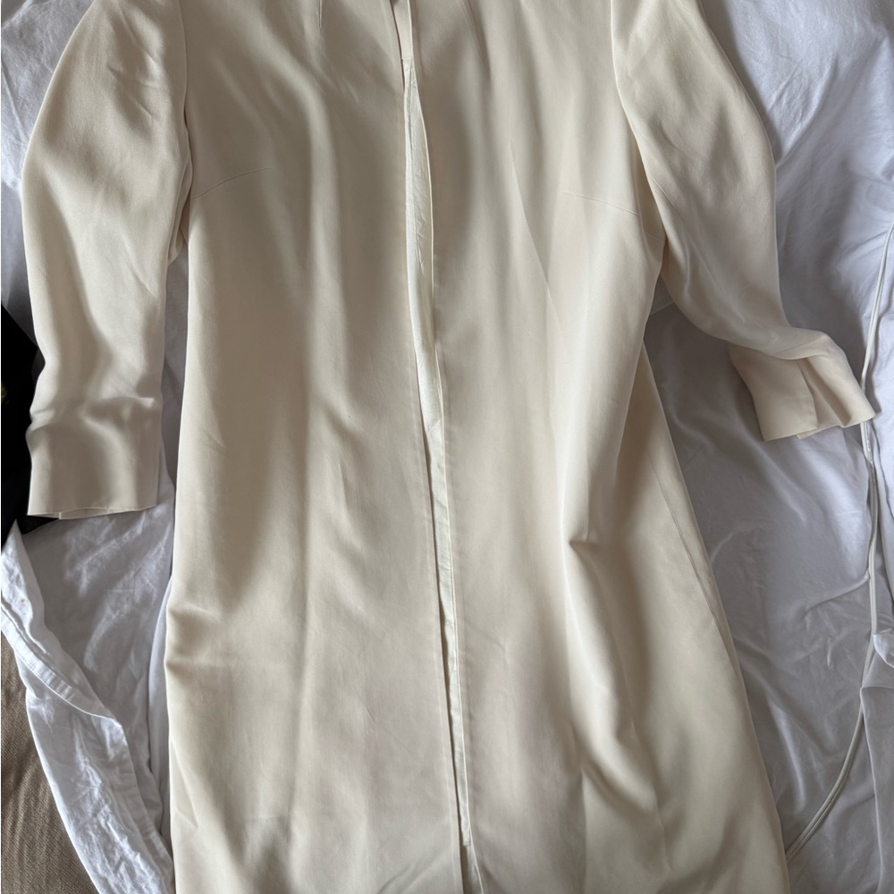 Aqua Cream Trench Coat
